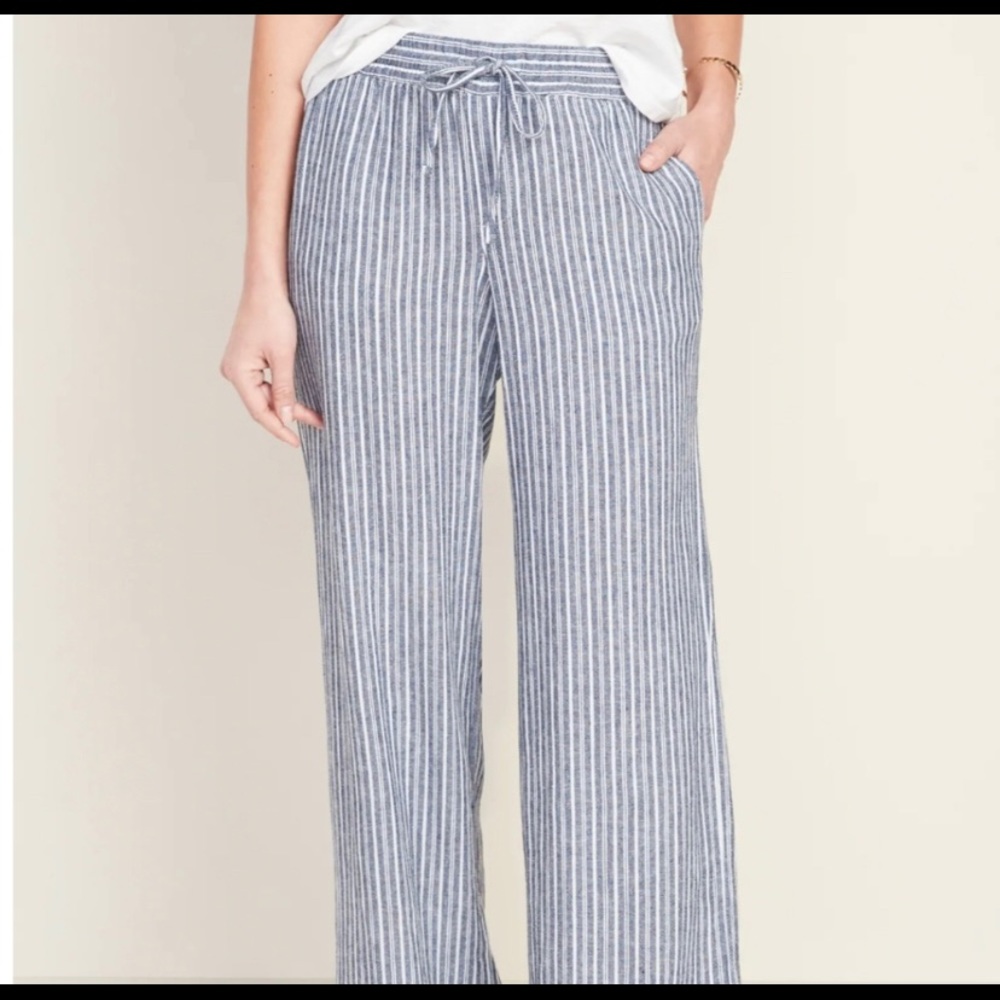 Old Navy Linen Wide Leg Pant